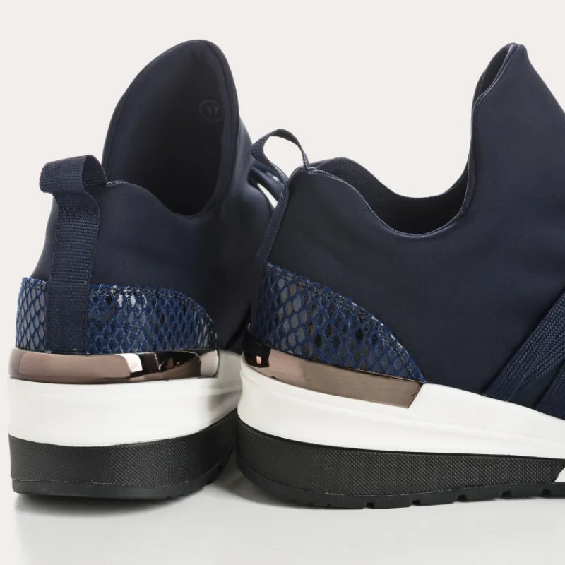 Reqins BASKETS INUIT LYCRA MARINE New