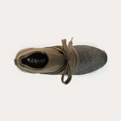 Reqins BASKETS INUIT LYCRA VERT New