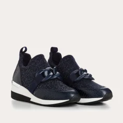 Reqins BASKETS IROKO CROCHET LAME MARINE Clearance