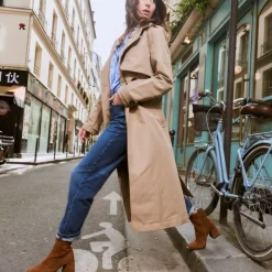 Reqins BOOTS A TALONS BLONDIE CUIR VELOURS CAMEL Hot