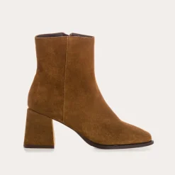 Reqins BOOTS A TALONS BLONDIE CUIR VELOURS CAMEL Hot