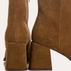 Reqins BOOTS A TALONS BLONDIE CUIR VELOURS CAMEL Hot