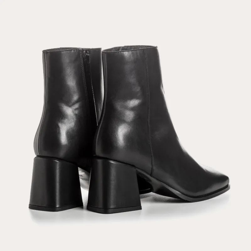 Reqins BOOTS A TALONS BLONDIE CUIR NOIR Fashion