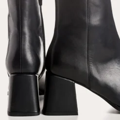 Reqins BOOTS A TALONS BLONDIE CUIR NOIR Fashion