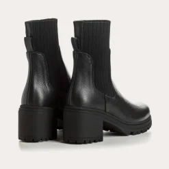Reqins BOOTS A TALONS DITA CUIR GRAINE NOIR Outlet
