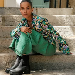 Reqins BOOTS A TALONS DITA CUIR GRAINE NOIR Outlet