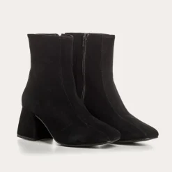 Reqins BOOTS AGATHA CUIR VELOURS NOIR Fashion