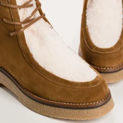 Reqins BOOTS ARUBA CUIR VELOURS/TEDDY BEIGE Discount