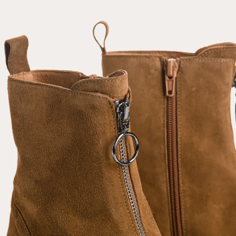 Reqins BOOTS BOWEN CUIR VELOURS BEIGE Sale