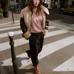 Reqins BOOTS DAFNE CUIR VELOURS BEIGE Clearance