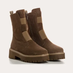 Reqins BOOTS DAFNE CUIR VELOURS VERT Online