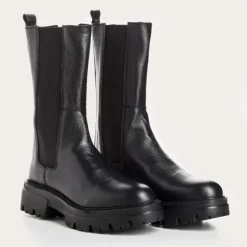 Reqins BOOTS DEVORA CUIR GRAINE NOIR Outlet