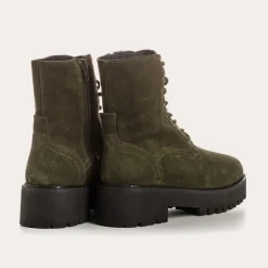 Reqins BOOTS DIARY CUIR VELOURS VERT Hot