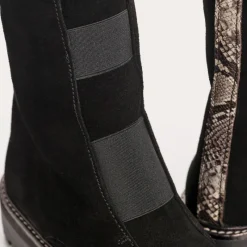 Reqins BOOTS DUSKY CUIR VELOURS NOIR Best