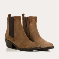 Reqins BOOTS ELIOTH CUIR VELOURS TAUPE Best