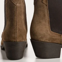 Reqins BOOTS ELIOTH CUIR VELOURS TAUPE Best