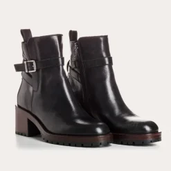 Reqins BOOTS ENEA CUIR NOIR Fashion