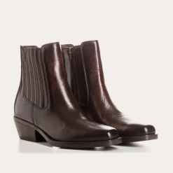 Reqins BOOTS EUXANE CUIR MARRON New