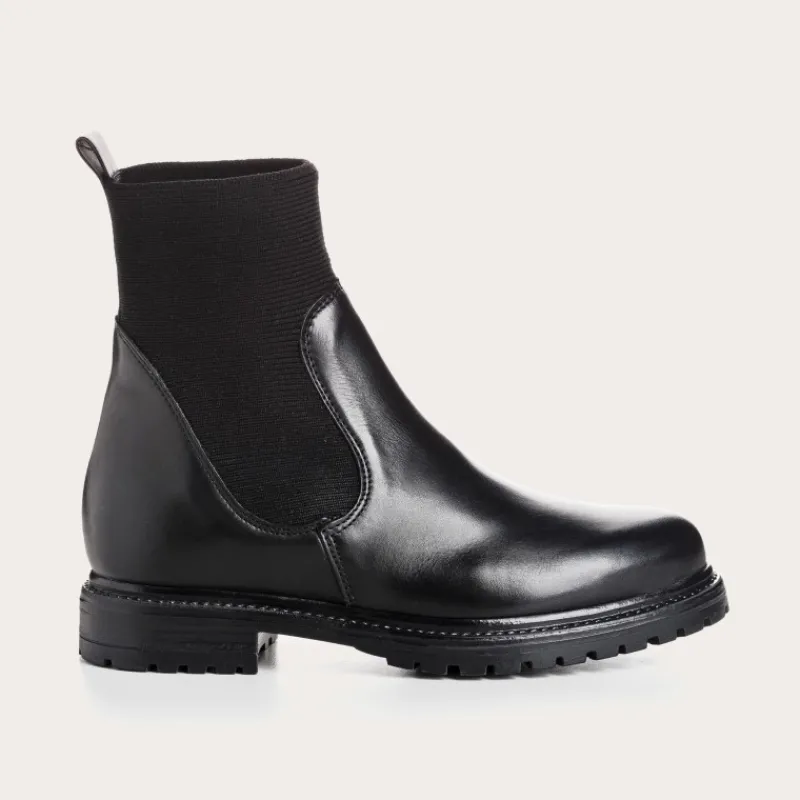 Reqins BOOTS EVELYN CUIR NOIR New