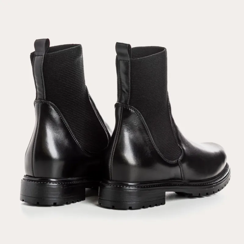 Reqins BOOTS EVELYN CUIR NOIR New