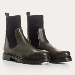 Reqins BOOTS EVELYN CUIR VERT Sale