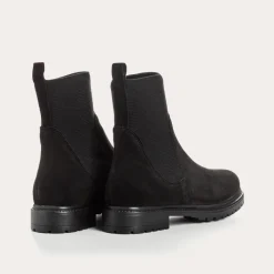 Reqins BOOTS EVELYN CUIR VELOURS NOIR Hot