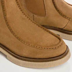 Reqins BOOTS FINLAY CUIR VELOURS HAVANE Discount