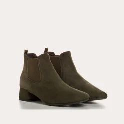 Reqins BOOTS KEEGAN CUIR VELOURS VERT New