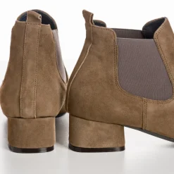 Reqins BOOTS KEEGAN CUIR VELOURS VERT Discount