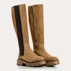 Reqins BOTTES DEXTER CUIR VELOURS HAVANE Fashion