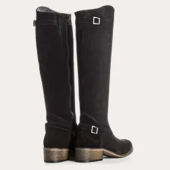 Reqins BOTTES DIVINO CUIR VELOURS NOIR Hot