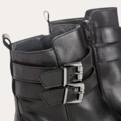 Reqins BOTTINES BETTIE CUIR NOIR New