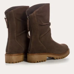 Reqins BOTTINES DUNK CUIR VELOURS MARRON Discount