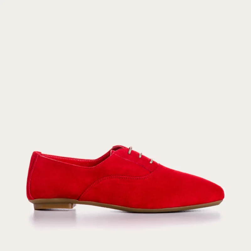 Reqins DERBIES HYDRA CUIR VELOURS CC ROUGE Hot