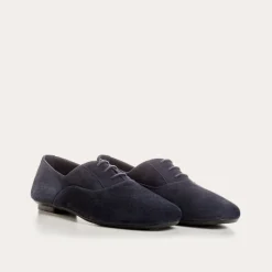 Reqins DERBIES HYDRA CUIR VELOURS CC BLEU New