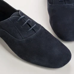 Reqins DERBIES HYDRA CUIR VELOURS CC BLEU New