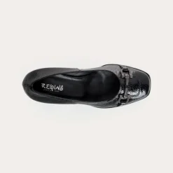 Reqins ESCARPINS GRIVETTE CUIR VERNIS NOIR Fashion