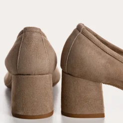 Reqins ESCARPINS MADAME CUIR VELOURS BEIGE Discount