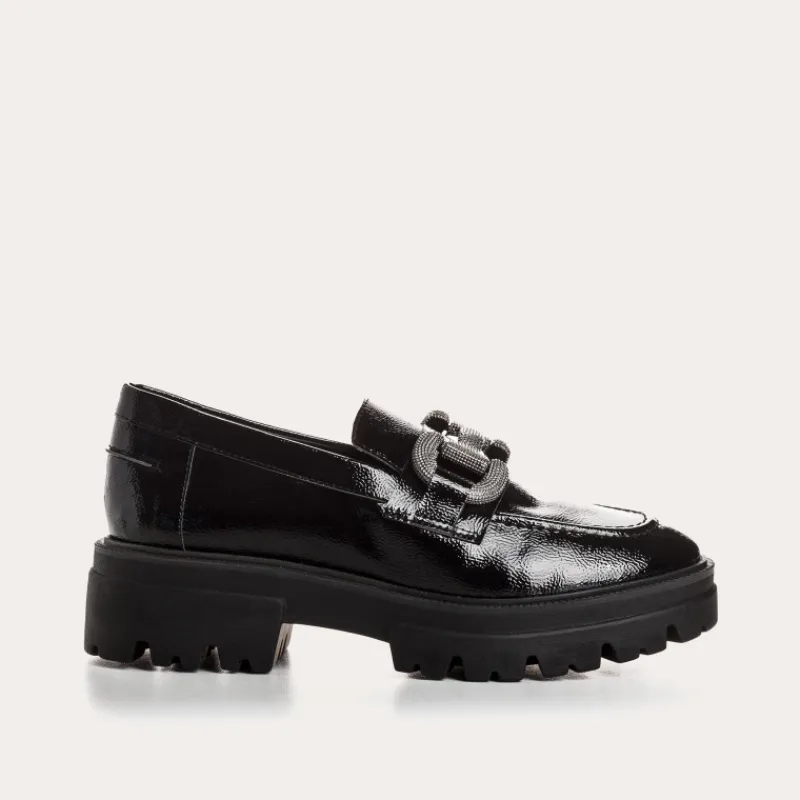 Reqins MOCASSINS ABRIL NAPLAK NOIR Discount