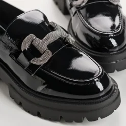 Reqins MOCASSINS ABRIL NAPLAK NOIR Discount