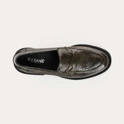 Reqins MOCASSINS ALABAMA VERNIS GRAINE VERT Fashion