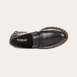 Reqins MOCASSINS BELINA CUIR NOIR Outlet