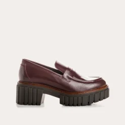 Reqins MOCASSINS BELINA CUIR ROUGE Sale