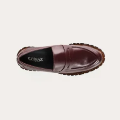 Reqins MOCASSINS BELINA CUIR ROUGE Sale