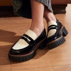 Reqins MOCASSINS BELINA VERNIS NOIR New