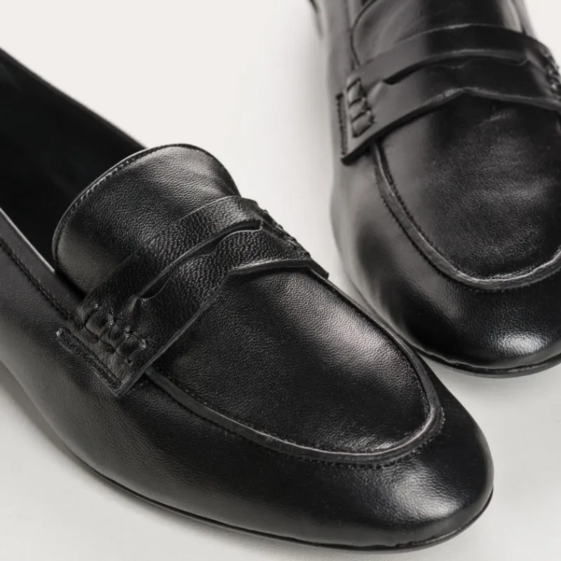 Reqins MOCASSINS FAUSTINE CUIR NOIR New