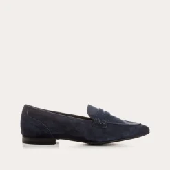 Reqins MOCASSINS FAUSTINE CUIR VELOURS BLEU Online