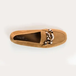 Reqins MOCASSINS HANISSA CUIR VELOURS HAVANE Best