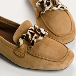 Reqins MOCASSINS HANISSA CUIR VELOURS HAVANE Best