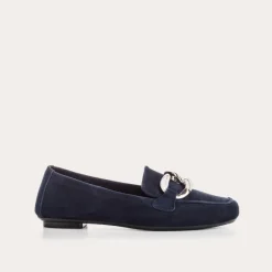 Reqins MOCASSINS HASTER CUIR VELOURS MARINE Clearance